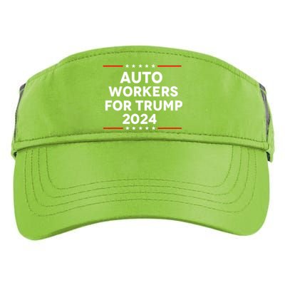 Auto Workers For Trump 2024 Adult Drive Performance Visor