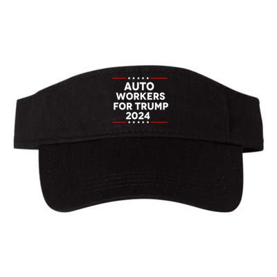 Auto Workers For Trump 2024 Valucap Bio-Washed Visor