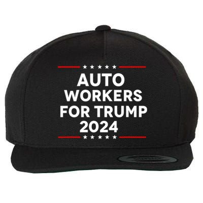 Auto Workers For Trump 2024 Wool Snapback Cap