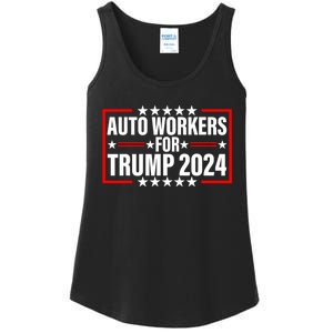 Auto Workers For Trump 2024 Ladies Essential Tank