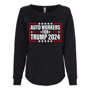 Auto Workers For Trump 2024 Womens California Wash Sweatshirt