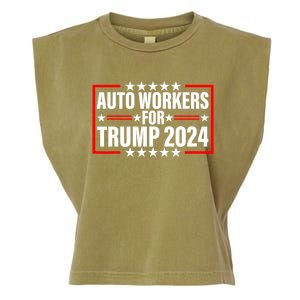 Auto Workers For Trump 2024 Garment-Dyed Women's Muscle Tee