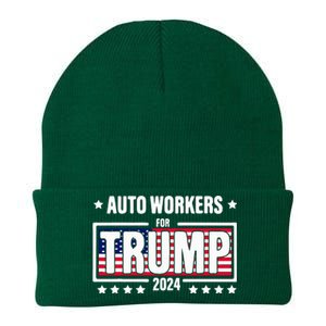 Auto Workers For Trump 2024 Knit Cap Winter Beanie