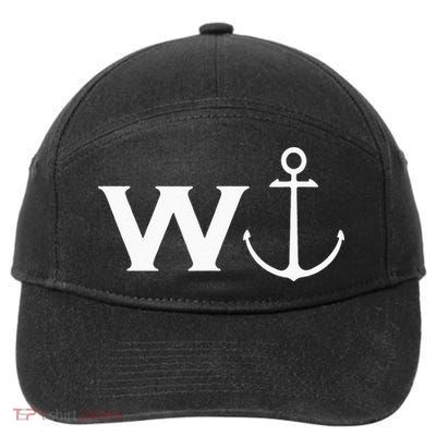 Anchor Wanker Funny Sailing Boating 7-Panel Snapback Hat