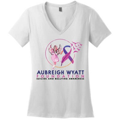 Aubreigh Wyatt Foundation Women's V-Neck T-Shirt