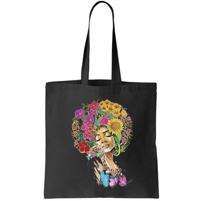 Afro Women Flowers Butterfly Latina African American Melanin Bag