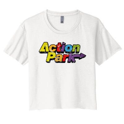 Action Water Funny Park New Jersey Women's Crop Top Tee