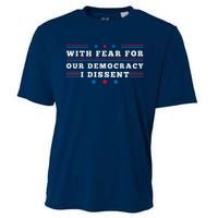 American With Fear For Our Democracy I Dissent Cooling Performance Crew T-Shirt