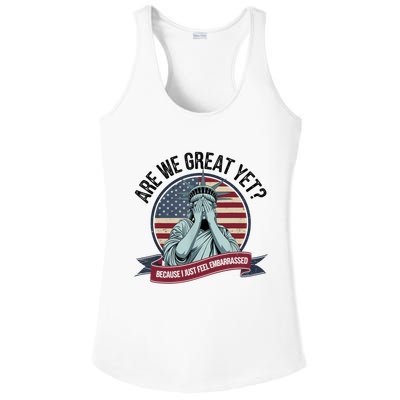 Are We Great Yet Cause I Just Feel Embarrassed Ladies PosiCharge Competitor Racerback Tank