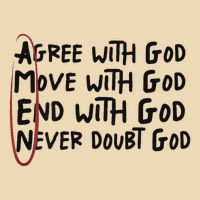 Agree With God Move With God End With God Never Doubt God Zip Tote Bag