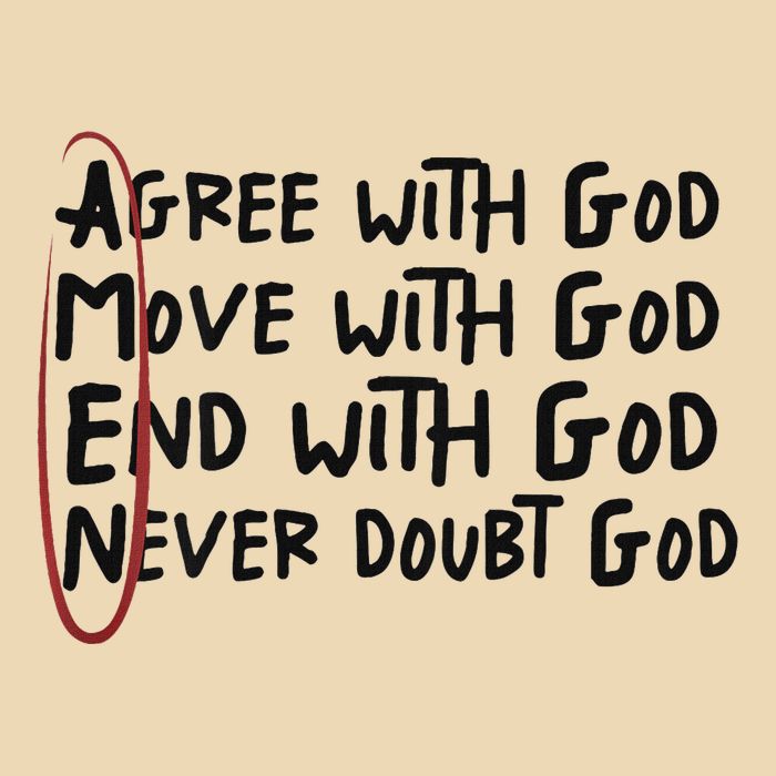 Agree With God Move With God End With God Never Doubt God Zip Tote Bag