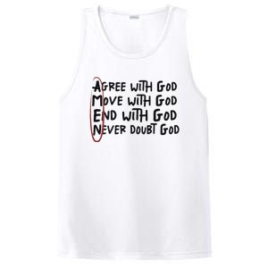 Agree With God Move With God End With God Never Doubt God PosiCharge Competitor Tank