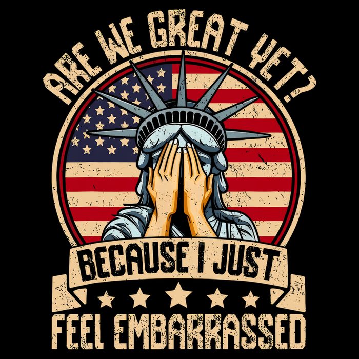 Are We Great Yet Cause I Just Feel Embarrassed Cooling Performance Crew T-Shirt