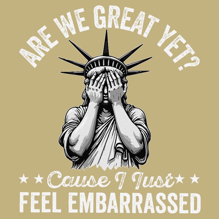 Are We Great Yet Cause I Just Feel Embarrassed Fun Democrat Long Sleeve Shirt