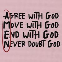 Agree With God Move With God End With God Never Doubt God 25L Jumbo Tote
