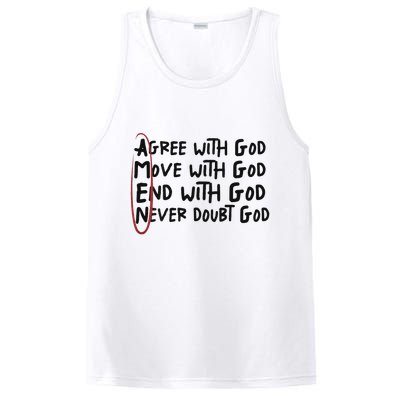 Agree With God Move With God End With God Never Doubt God PosiCharge Competitor Tank