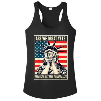 Are We Great Yet Because I Just Feel Embarrassed Ladies PosiCharge Competitor Racerback Tank