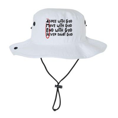 Agree With God Move With God End With God Legacy Cool Fit Booney Bucket Hat