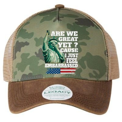 Are We Great Yet Cause I Just Feel Embarrassed Legacy Tie Dye Trucker Hat