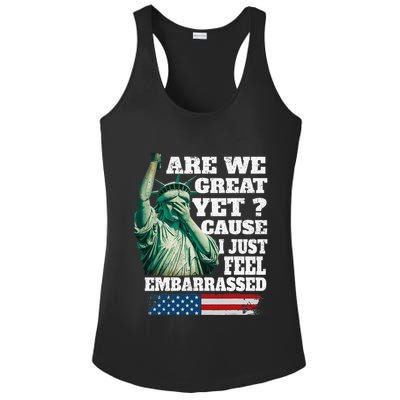 Are We Great Yet Cause I Just Feel Embarrassed Ladies PosiCharge Competitor Racerback Tank