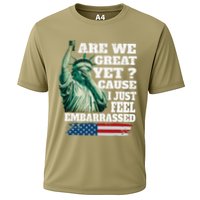 Are We Great Yet Cause I Just Feel Embarrassed Cooling Performance Crew T-Shirt