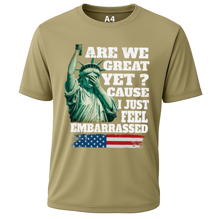 Are We Great Yet Cause I Just Feel Embarrassed Cooling Performance Crew T-Shirt