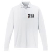 Agree With God Move With God End With God Never Doubt God Performance Long Sleeve Polo