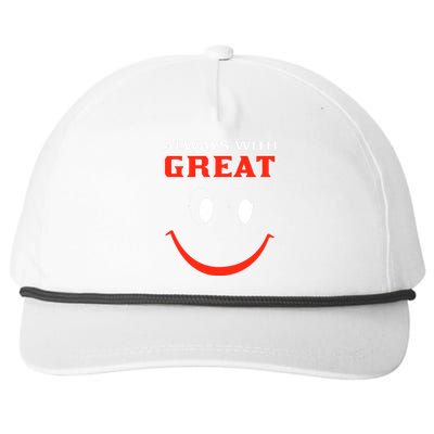 Always With Great Snapback Five-Panel Rope Hat