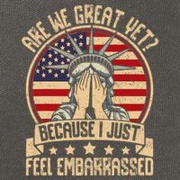 Are We Great Yet? Cotton Canvas Backpack