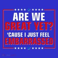 Are We Great Yet Cause I Just Feel Embarrassed Toddler T-Shirt