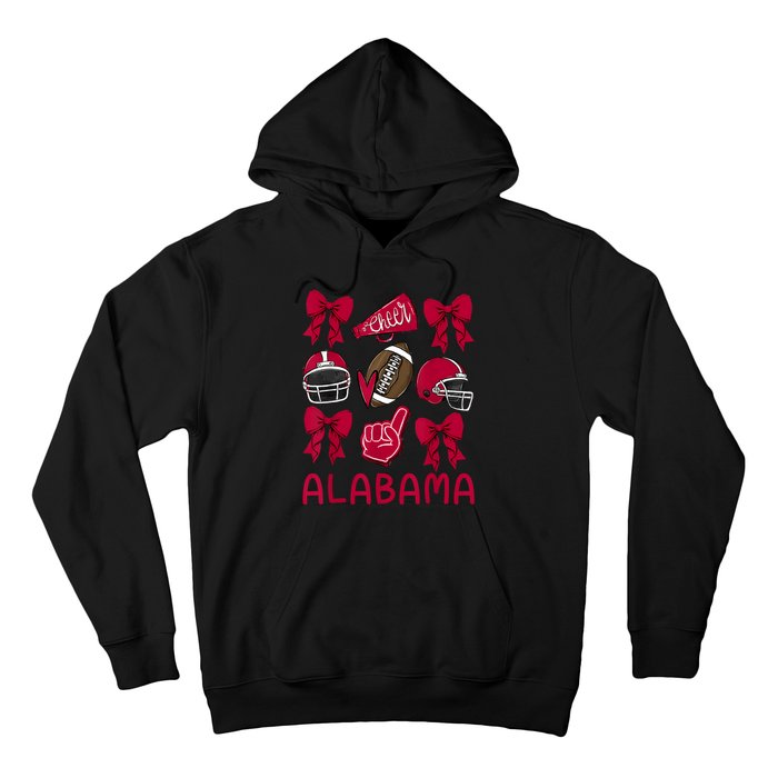 Alabama Women Girl Sister Niece Coquette Bow Hoodie