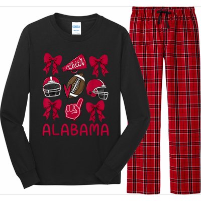 Alabama Women Girl Sister Niece Coquette Bow Long Sleeve Pajama Set