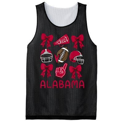 Alabama Women Girl Sister Niece Coquette Bow Mesh Reversible Basketball Jersey Tank