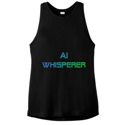 Ai Whisperer Geeky Tech Ai Artificial Intelligence Ladies PosiCharge Tri-Blend Wicking Tank
