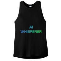 Ai Whisperer Geeky Tech Ai Artificial Intelligence Ladies PosiCharge Tri-Blend Wicking Tank