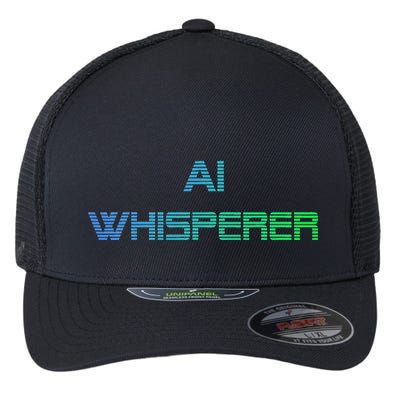 Ai Whisperer Geeky Tech Ai Artificial Intelligence Flexfit Unipanel Trucker Cap