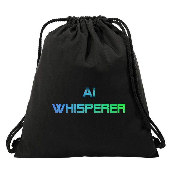 Ai Whisperer Geeky Tech Ai Artificial Intelligence Drawstring Bag