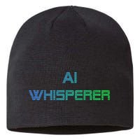 Ai Whisperer Geeky Tech Ai Artificial Intelligence Sustainable Beanie