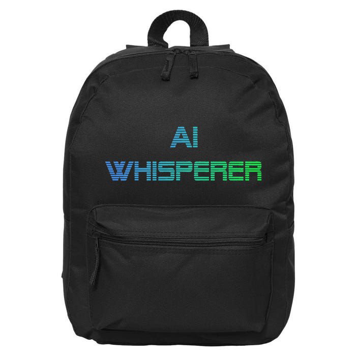 Ai Whisperer Geeky Tech Ai Artificial Intelligence 16 in Basic Backpack