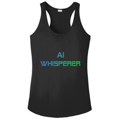Ai Whisperer Geeky Tech Ai Artificial Intelligence Ladies PosiCharge Competitor Racerback Tank