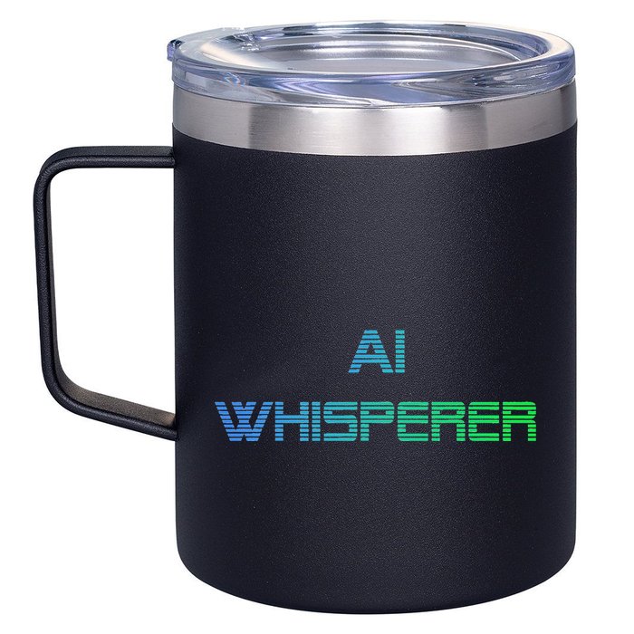 Ai Whisperer Geeky Tech Ai Artificial Intelligence 12oz Stainless Steel Coffee Mug
