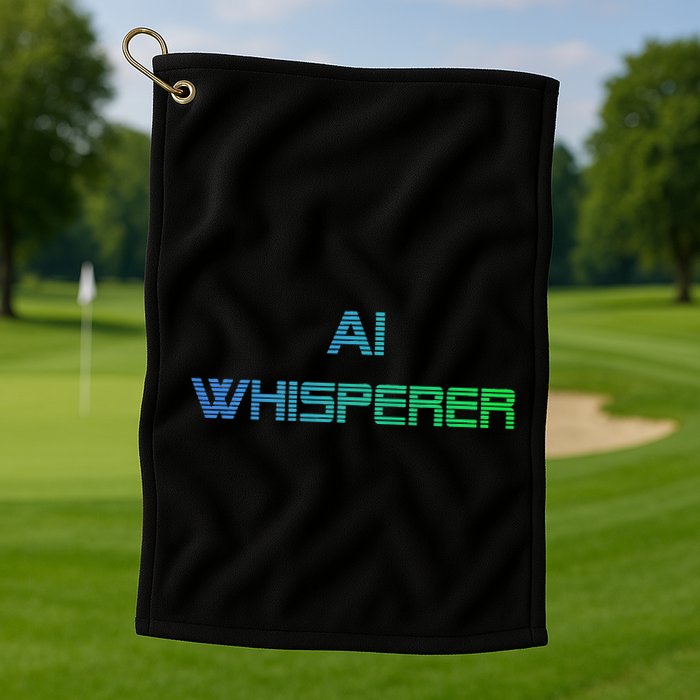Ai Whisperer Geeky Tech Ai Artificial Intelligence Golf Towel