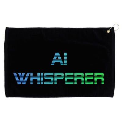 Ai Whisperer Geeky Tech Ai Artificial Intelligence Grommeted Golf Towel
