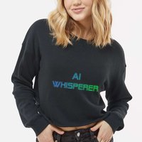 Ai Whisperer Geeky Tech Ai Artificial Intelligence Cropped Pullover Crew