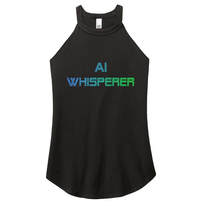 Ai Whisperer Geeky Tech Ai Artificial Intelligence Women's Perfect Tri Rocker Tank