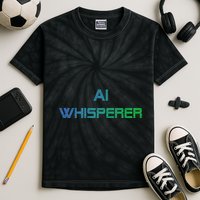 Ai Whisperer Geeky Tech Ai Artificial Intelligence Kids Tie-Dye T-Shirt