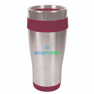 Ai Whisperer Geeky Tech Ai Artificial Intelligence 16oz Travel Tumbler