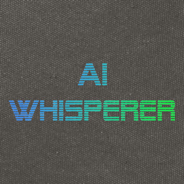 Ai Whisperer Geeky Tech Ai Artificial Intelligence Cotton Canvas Backpack