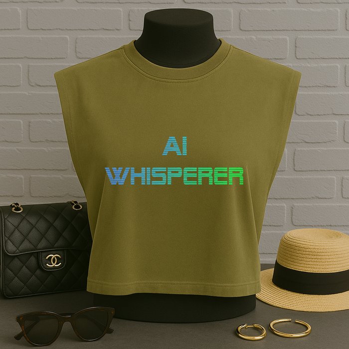 Ai Whisperer Geeky Tech Ai Artificial Intelligence Garment-Dyed Women's Muscle Tee