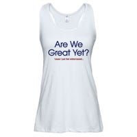 Are We Great Yet I Just Feel Embarrassed Funny Anti Trump Ladies Essential Flowy Tank